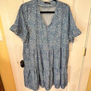 Women's Summer Casual Dress - Ruffle Babydoll Floral